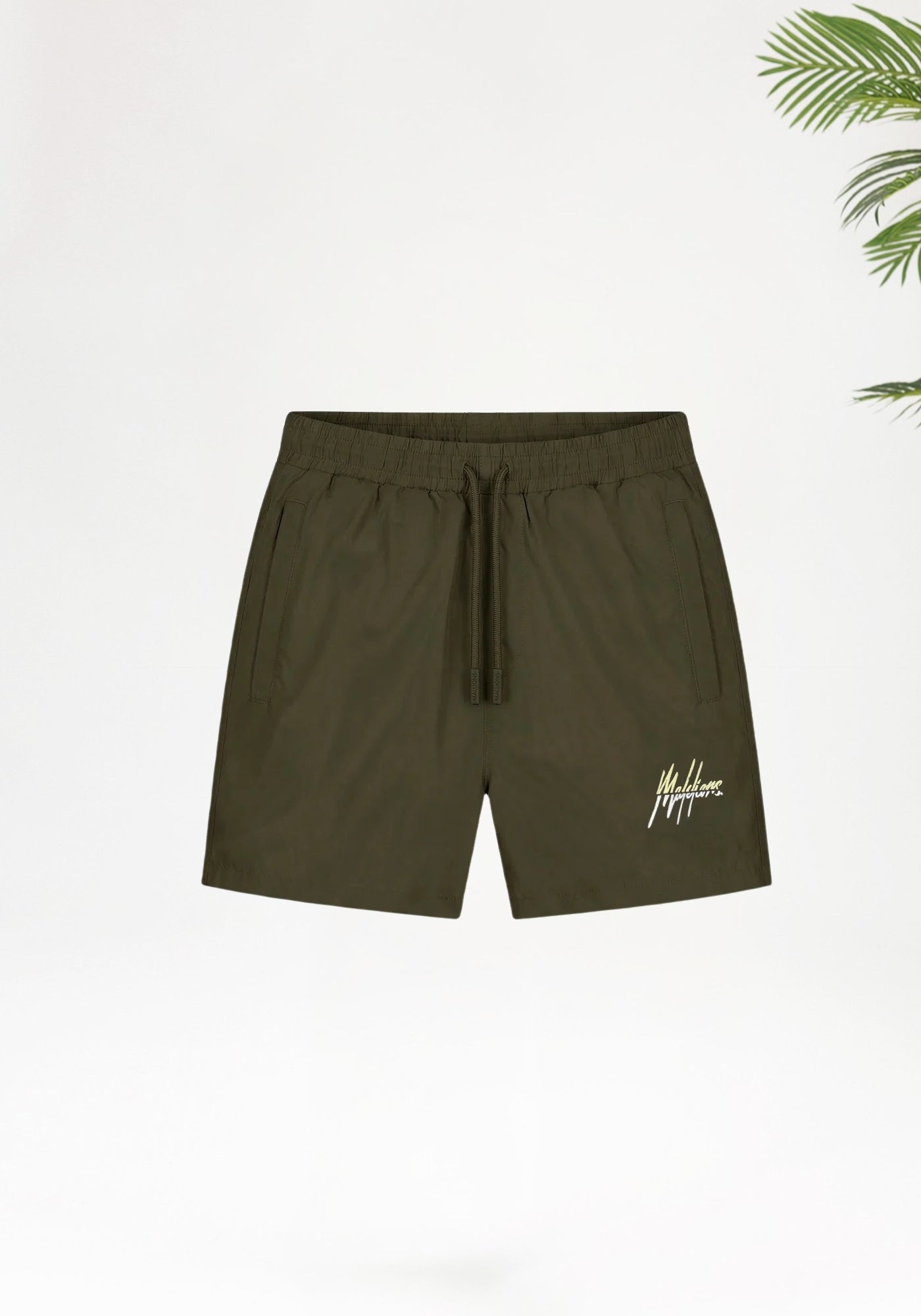 Cotton District Malelions Men Split Swim Shorts Shorts GREEN