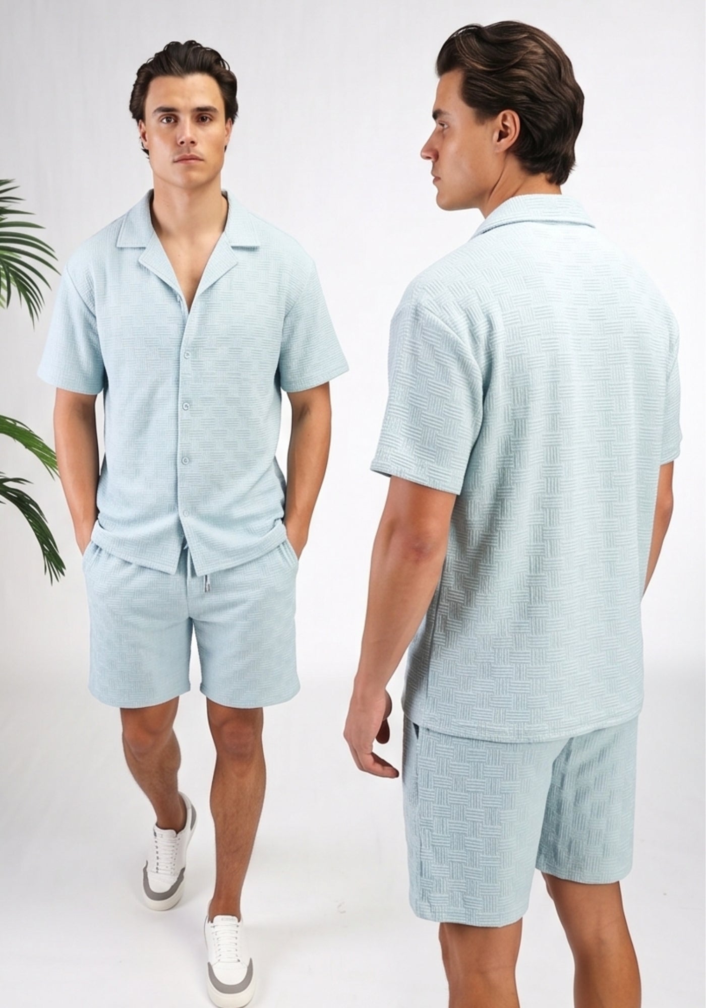 Cotton District PATTERN SUMMER SET Sets BLUE