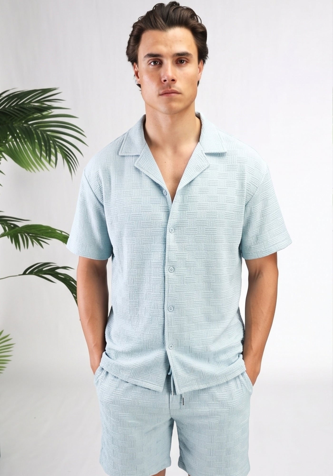 Cotton District PATTERN SUMMER SET Sets BLUE