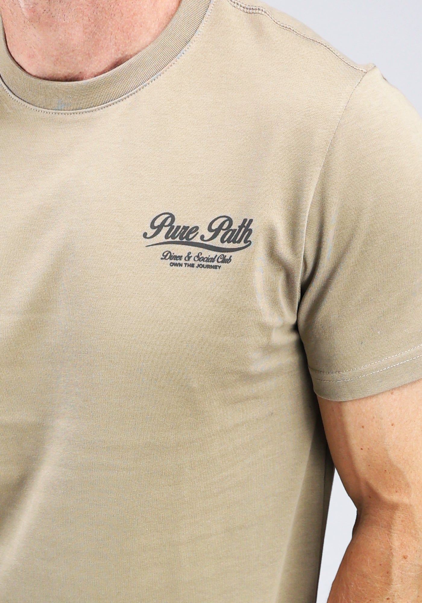 Cotton District PURE PATH - HIGHWAY DINER T-SHIRT T-Shirts TAUPE