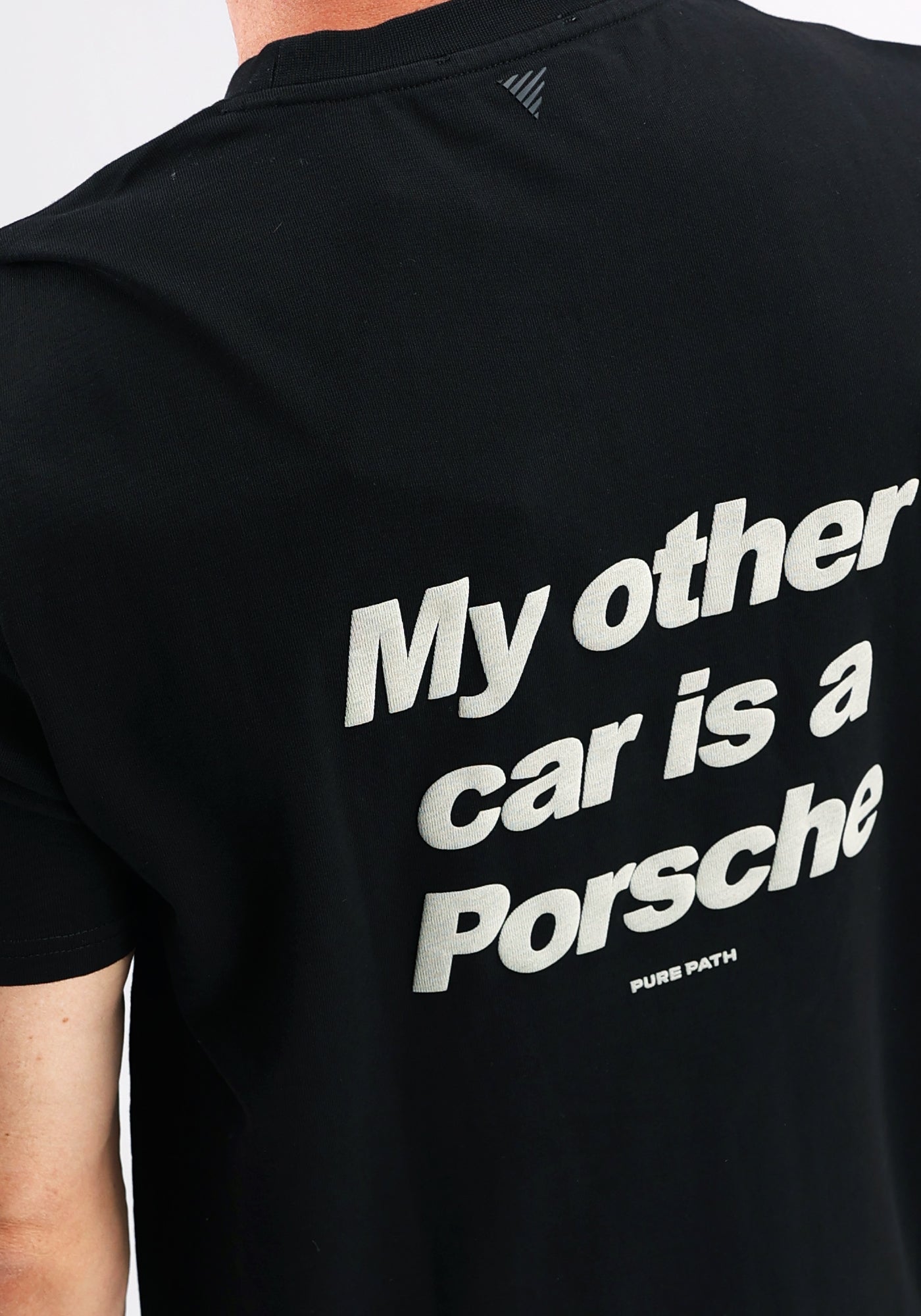 Cotton District PURE PATH - PORSCHE T-SHIRT T-Shirts BLACK