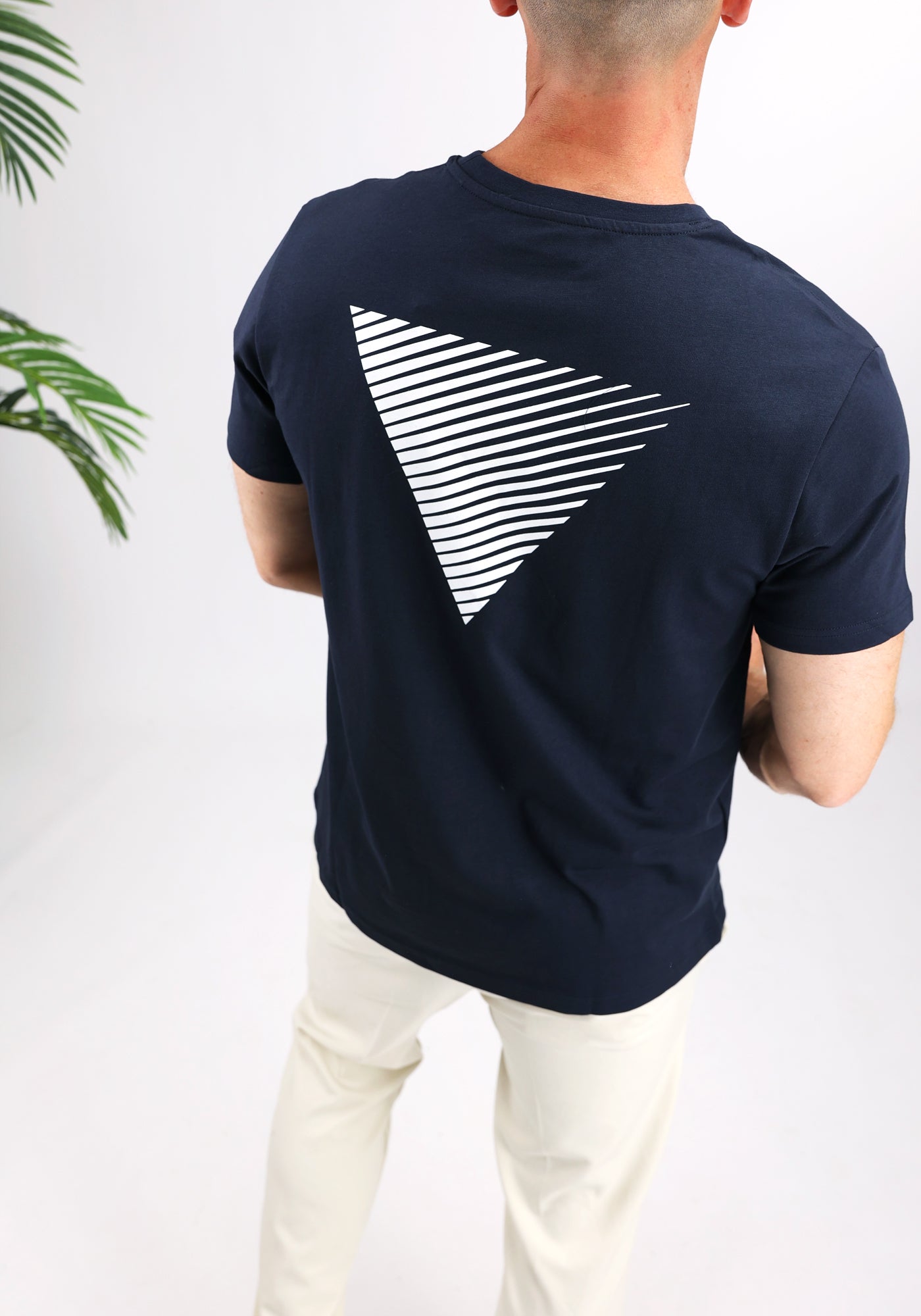 Cotton District PURE PATH ESSENTIAL LOGO T-SHIRT NAVY