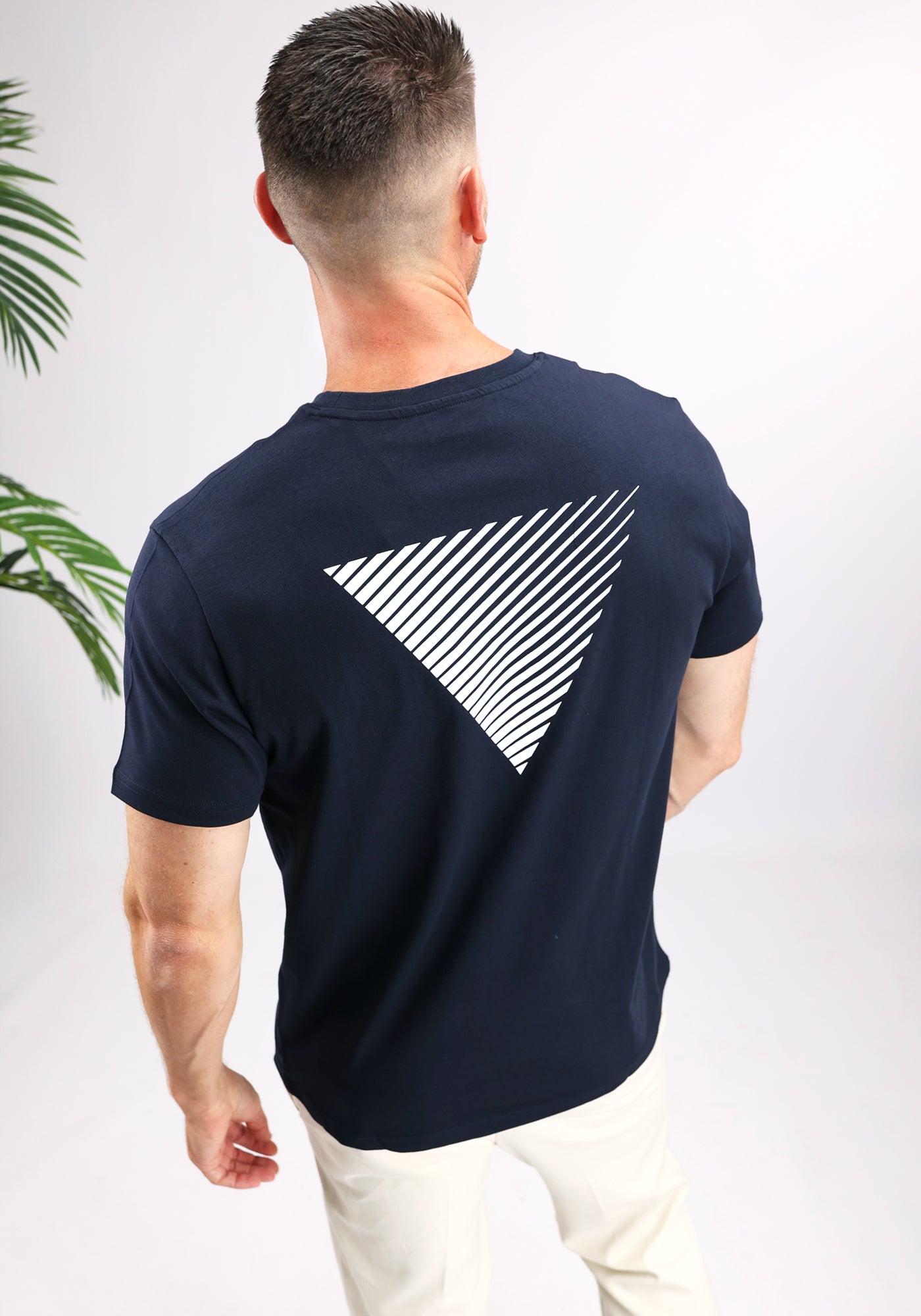 Cotton District PURE PATH ESSENTIAL LOGO T-SHIRT NAVY