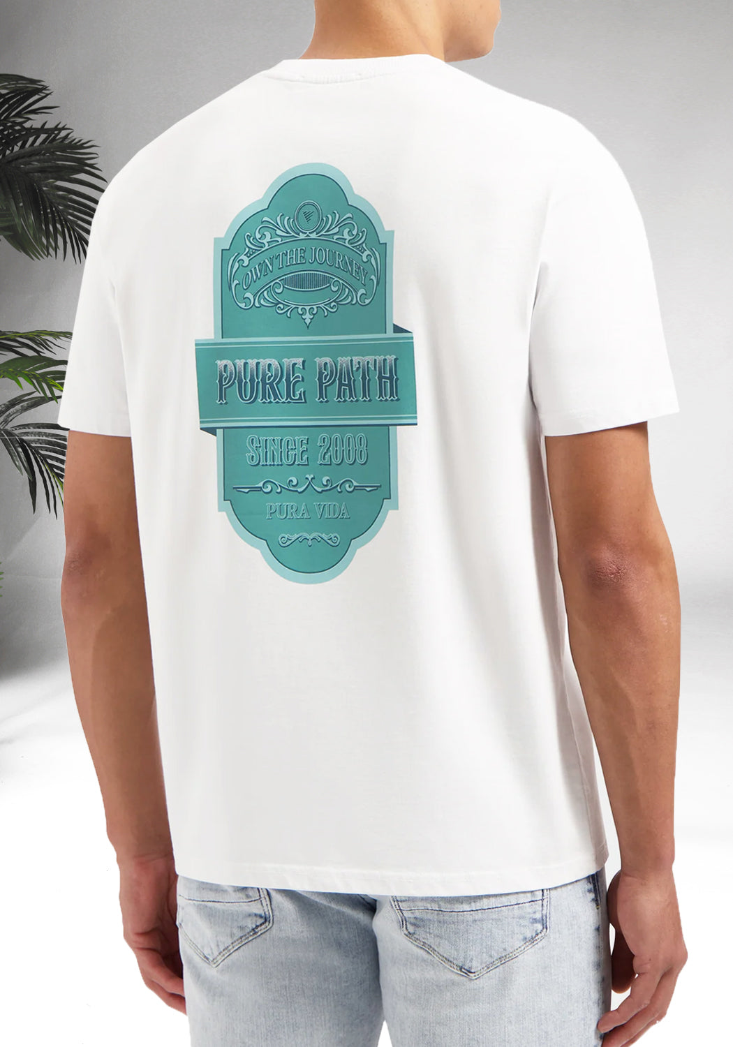 Cotton District PURE PATH LATIN SPIRIT T-SHIRT WHITE