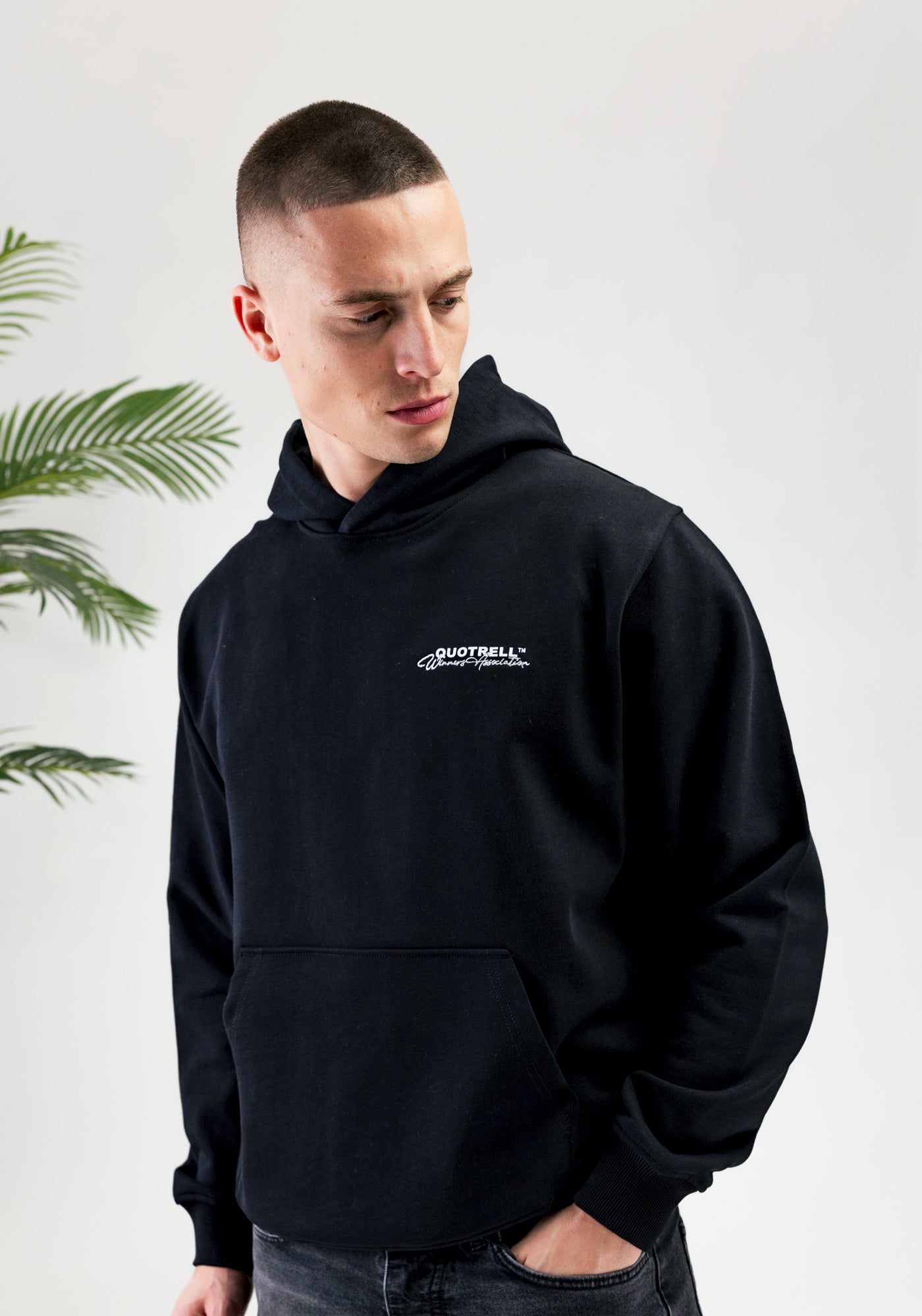 Cotton District QUOTRELL ATHLETICS HOODIE BLACK