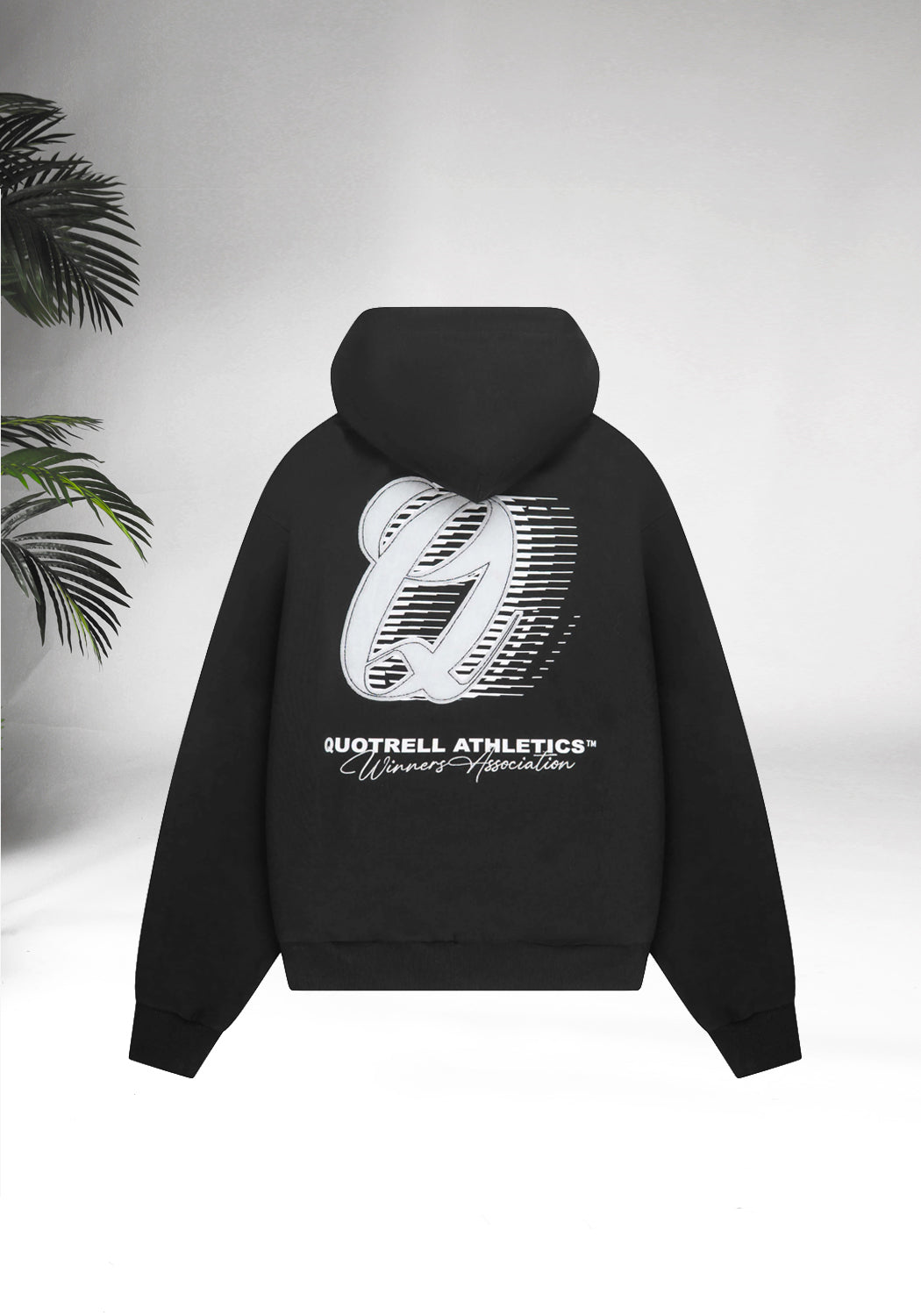Cotton District QUOTRELL ATHLETICS HOODIE BLACK