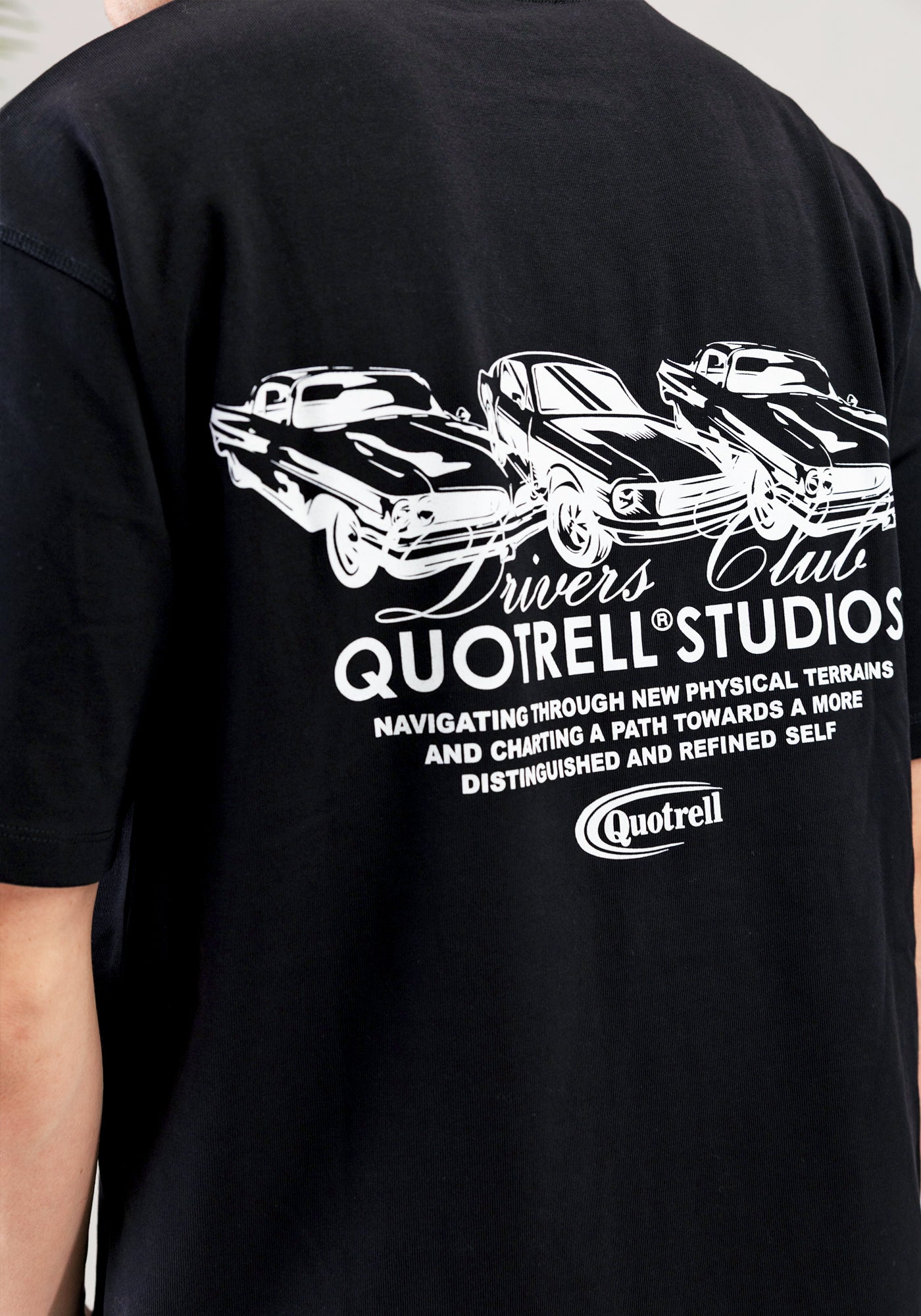 Cotton District QUOTRELL CRUISER T-SHIRT BLACK