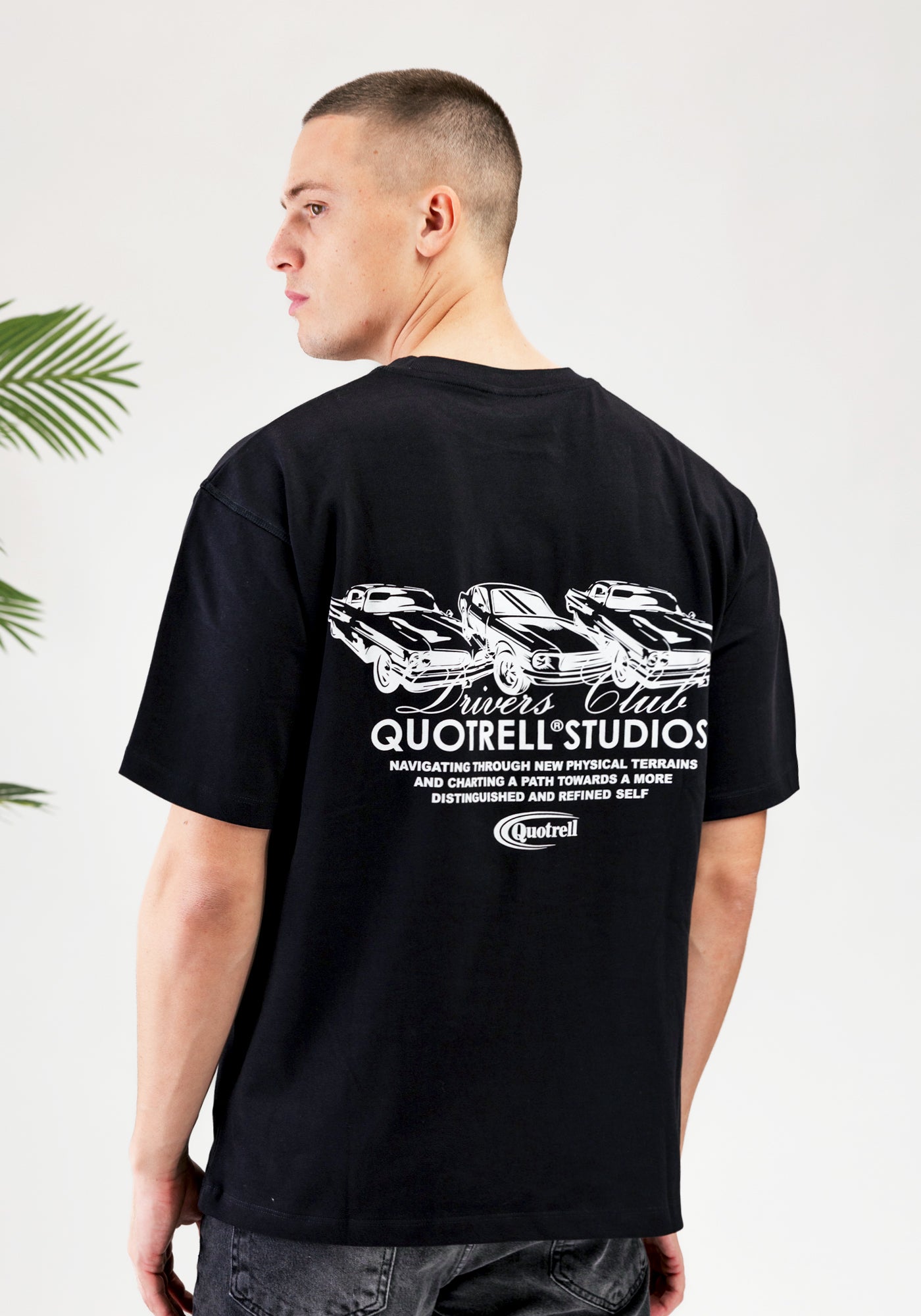 Cotton District QUOTRELL CRUISER T-SHIRT BLACK