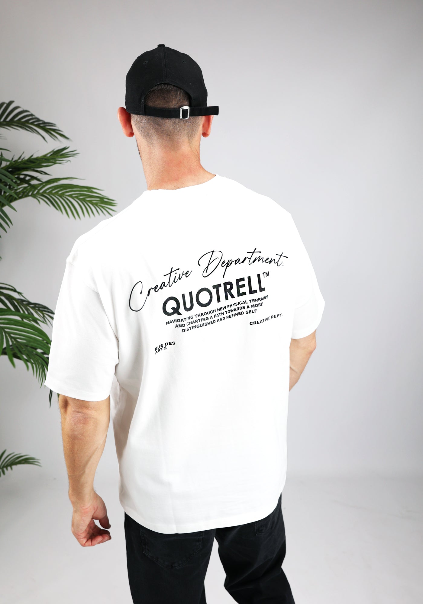 Cotton District QUOTRELL DEPARTMENT T-SHIRT WHITE