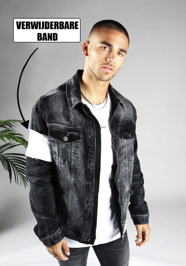 Cotton District SIGNATURE DENIM JACKET BLACK