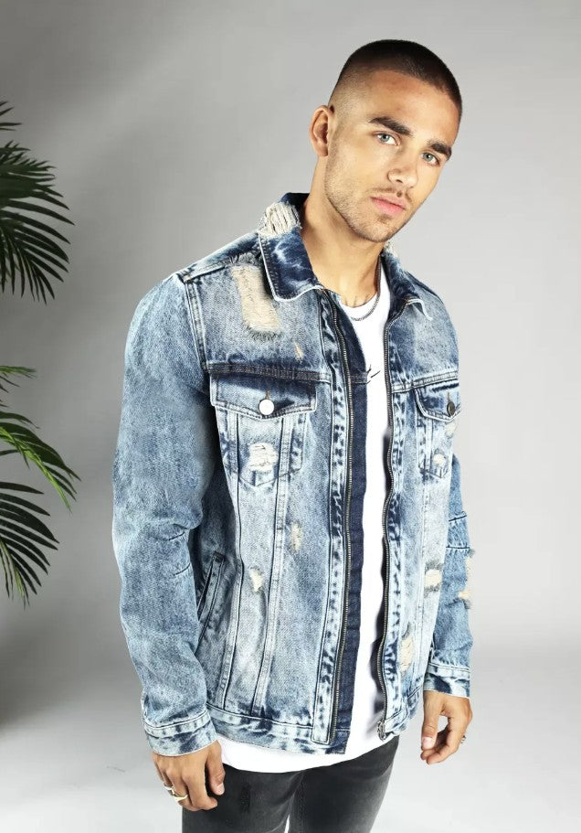 Cotton District SIGNATURE DENIM JACKET BLUE