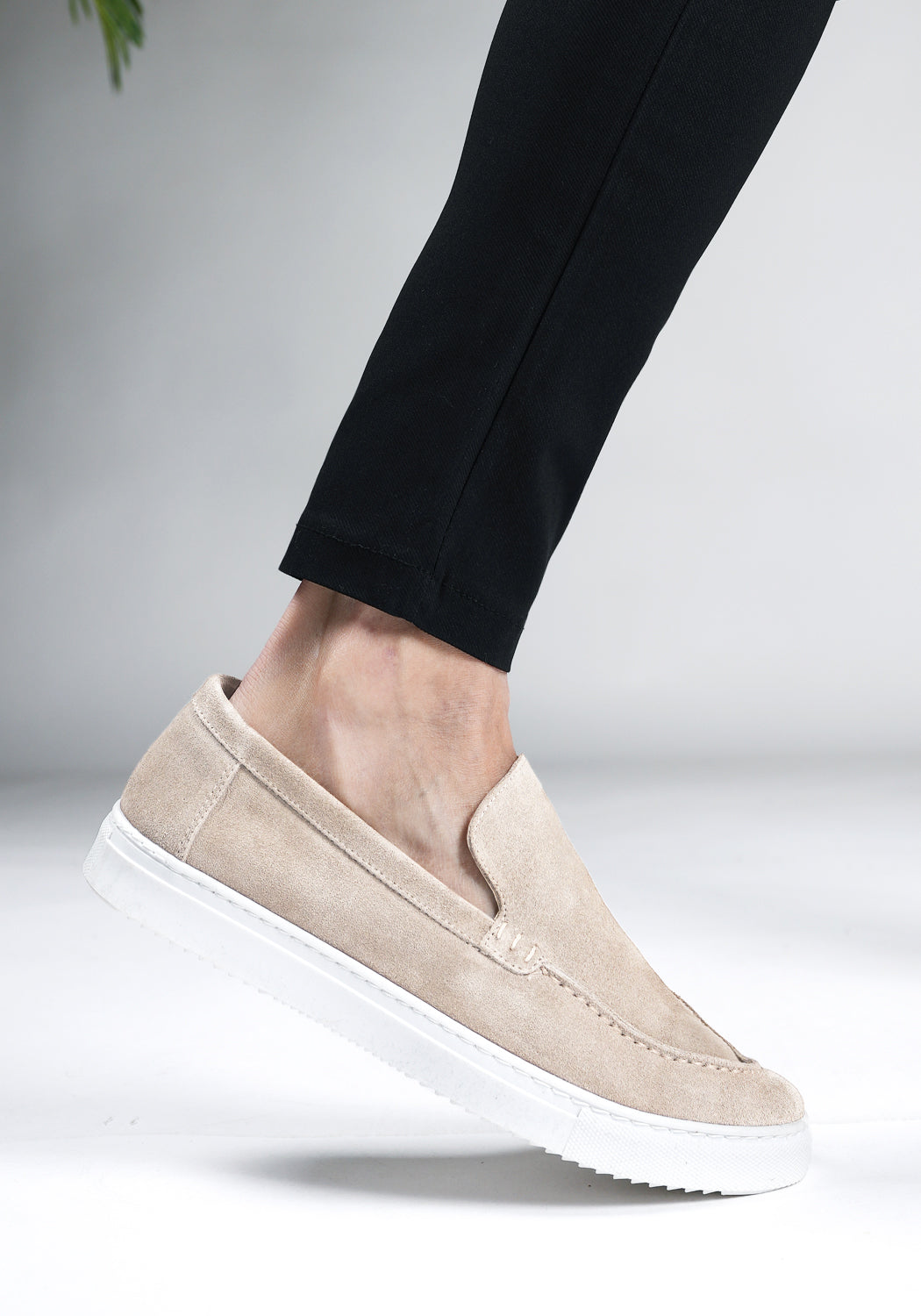 Cotton District SUEDE LOAFERS HARBOR SAND