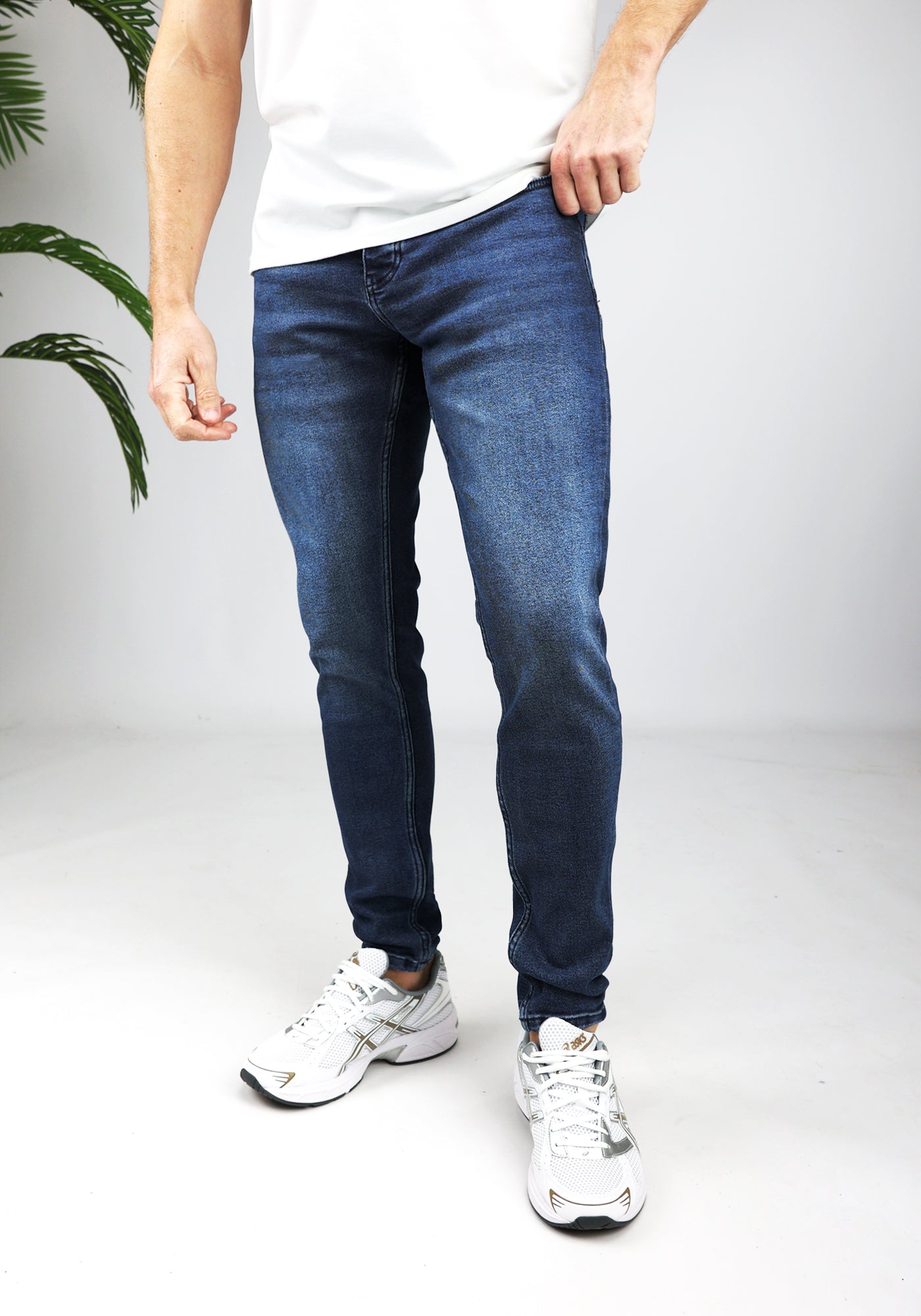 Cotton District TAPERED FIT JEANS BLUE