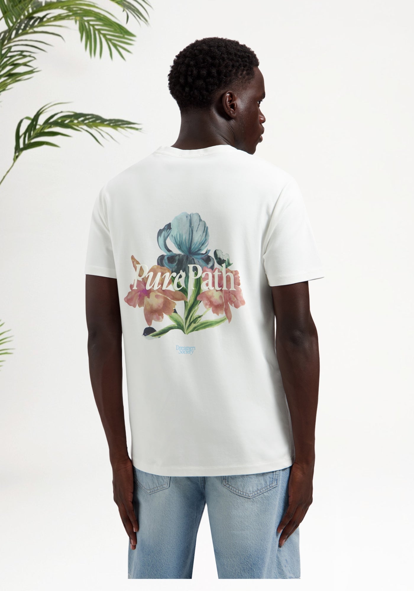 Cotton District Trio of Flowers T-shirt T-Shirts OFF WHITE