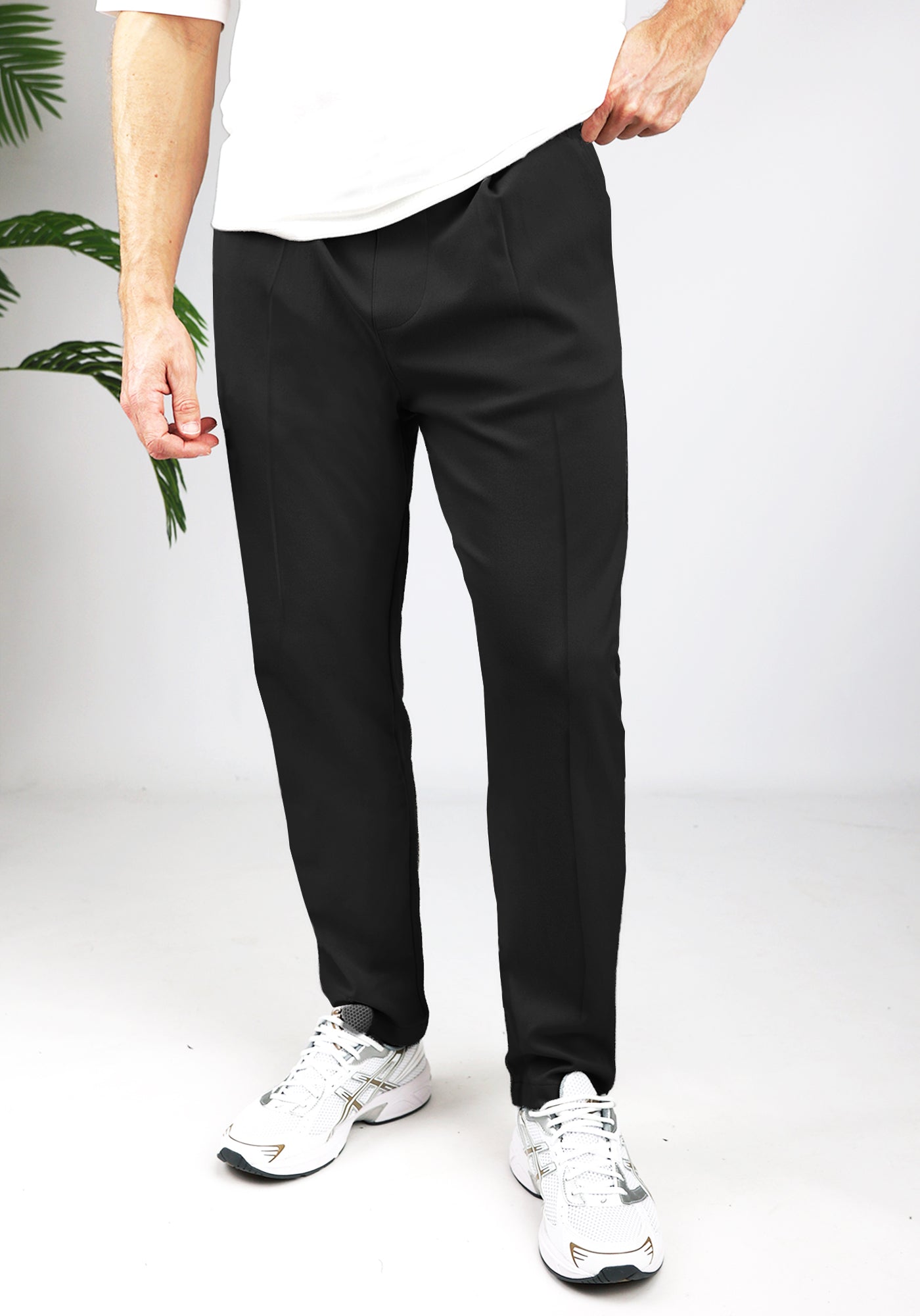 Cotton District WEEKEND CHINO Pants & Chino's BLACK
