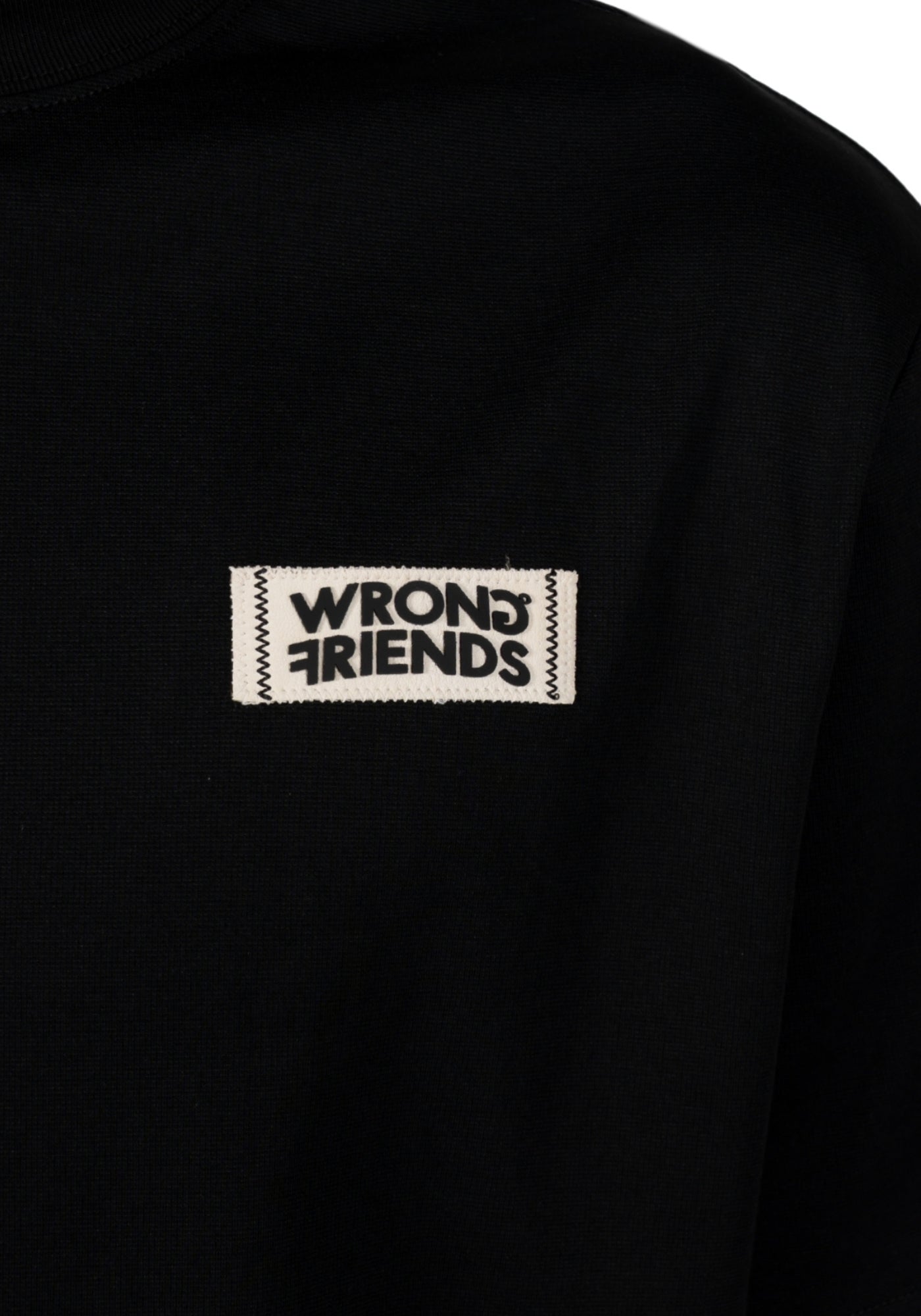 Cotton District WRONG FRIENDS GILROY T-SHIRT T-Shirts BLACK