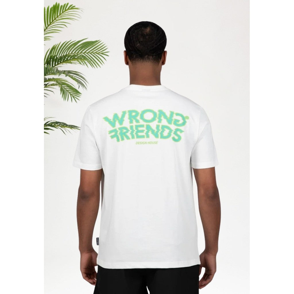 Cotton District Wrong Friends Dinan coconut white T-Shirts COCONUT WHITE