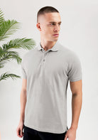 Cotton District BUTTON POLO  GREY