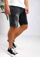 Cotton District CAN DENIM SHORTS  DARK GREY