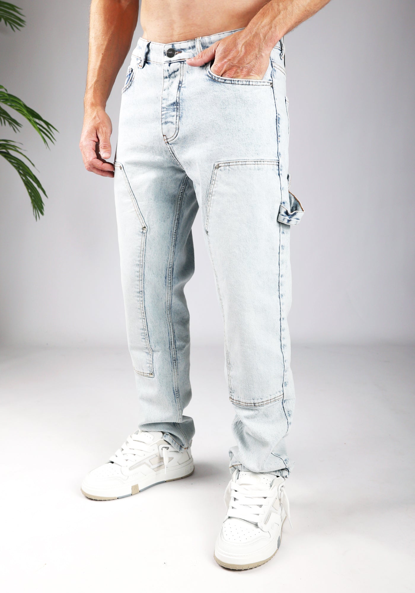 Cotton District CARPENTER JEANS  FROST BLUE