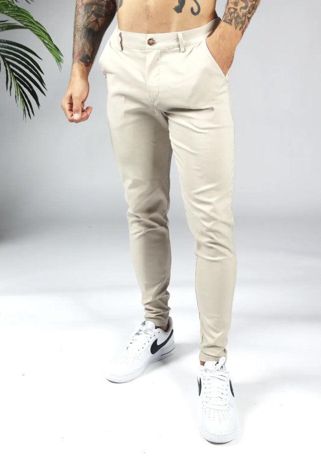 Cotton District CHINO Pants & Chino's BEIGE