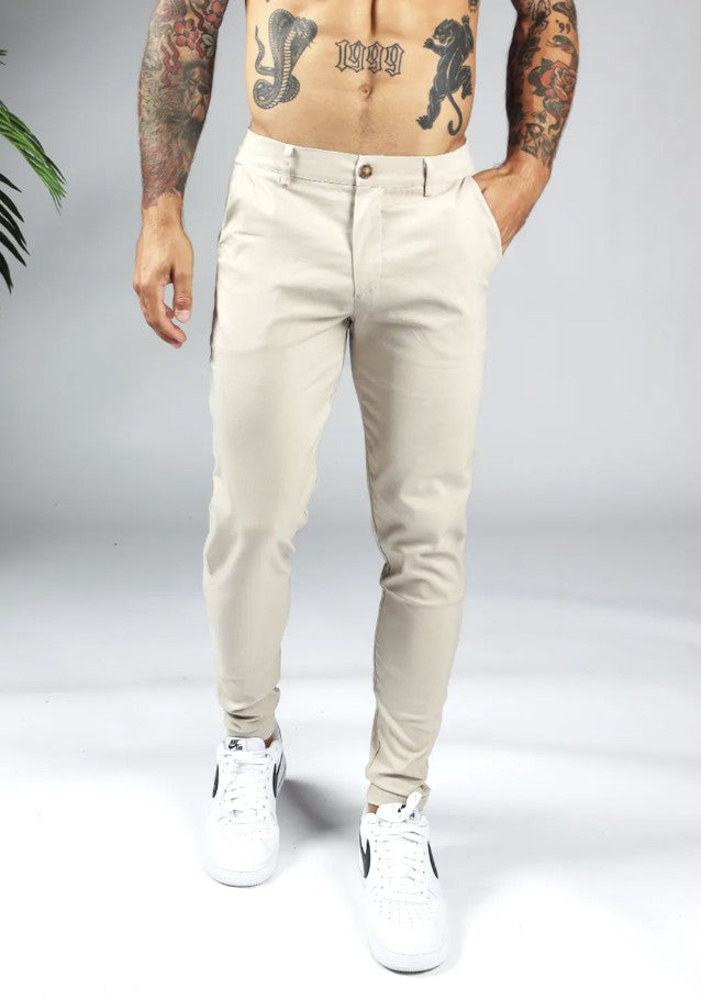 Cotton District CHINO Pants & Chino's BEIGE