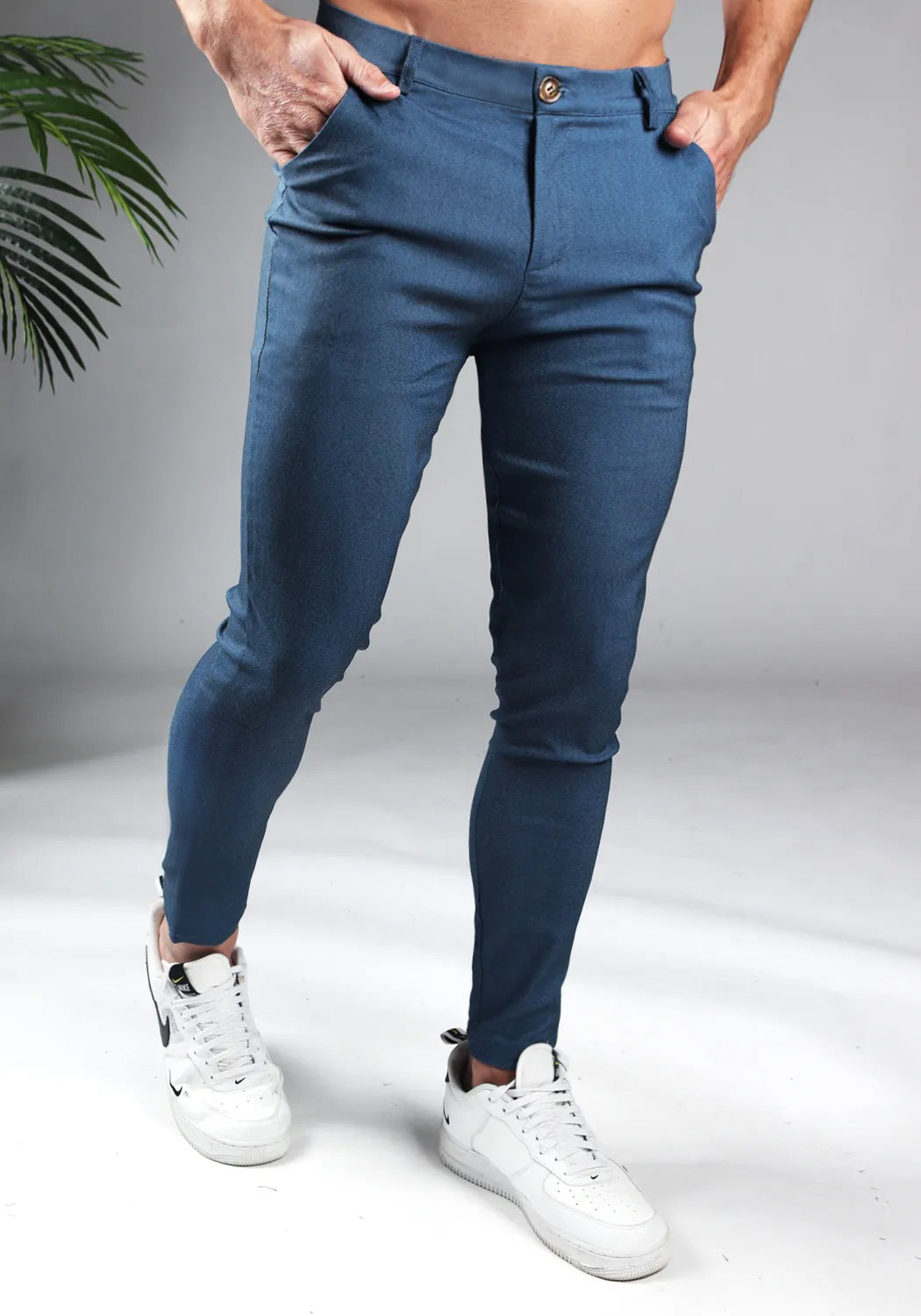 Cotton District CHINO Pants & Chino's BLUE