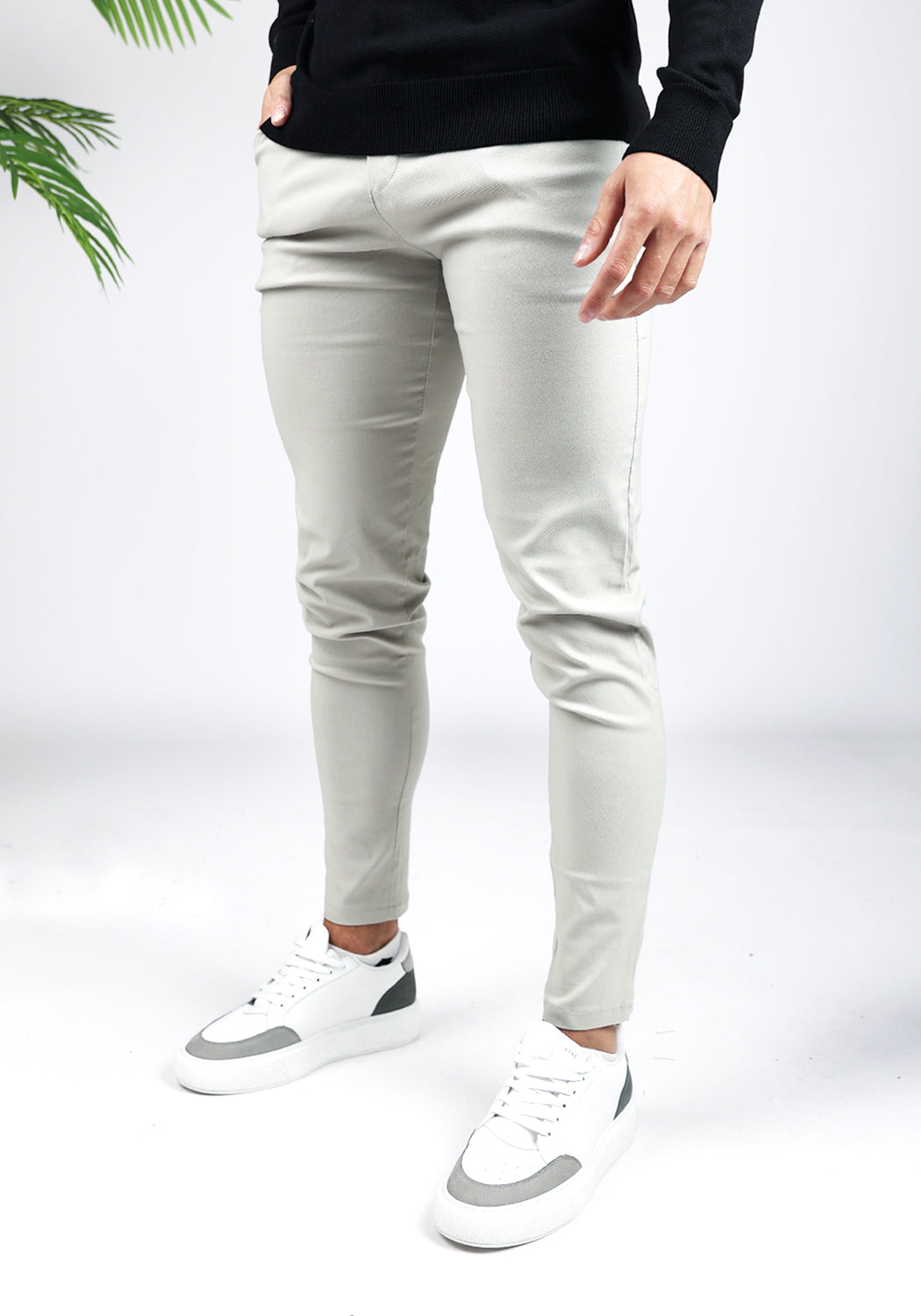 Cotton District CHINO Pants & Chino's TAUPE