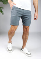 Cotton District CHINO SHORTS  ANTHRACITE