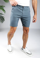 Cotton District CHINO SHORTS  ANTHRACITE
