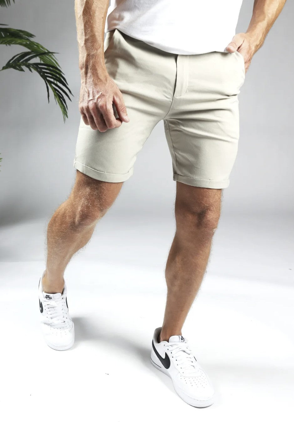 Cotton District CHINO SHORTS  BEIGE