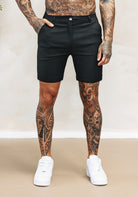 Cotton District CHINO SHORTS  BLACK