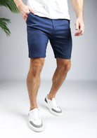 Cotton District CHINO SHORTS  BLUE