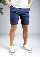 Cotton District CHINO SHORTS  BLUE