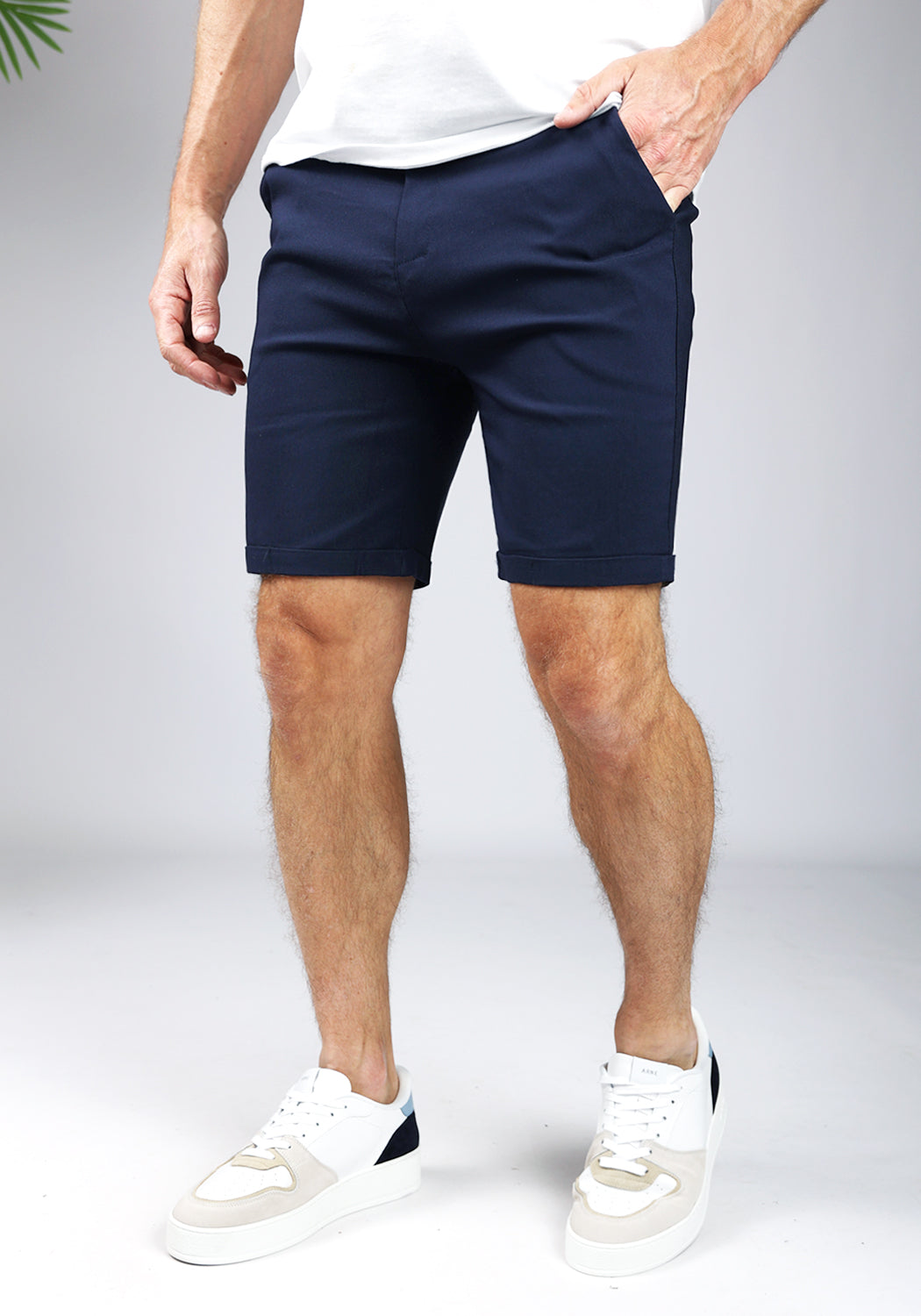 Cotton District CHINO SHORTS  NAVY