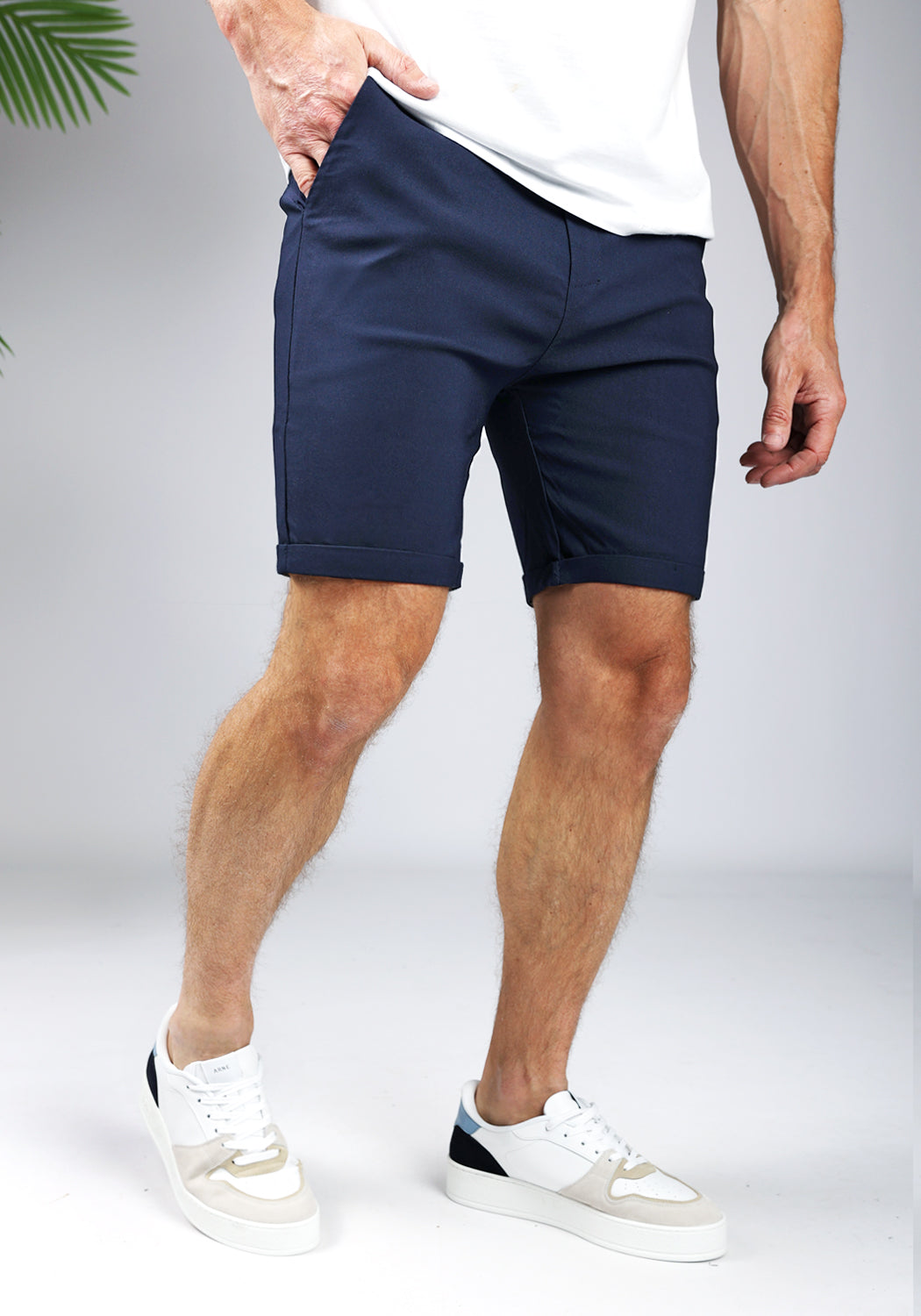 Cotton District CHINO SHORTS  NAVY