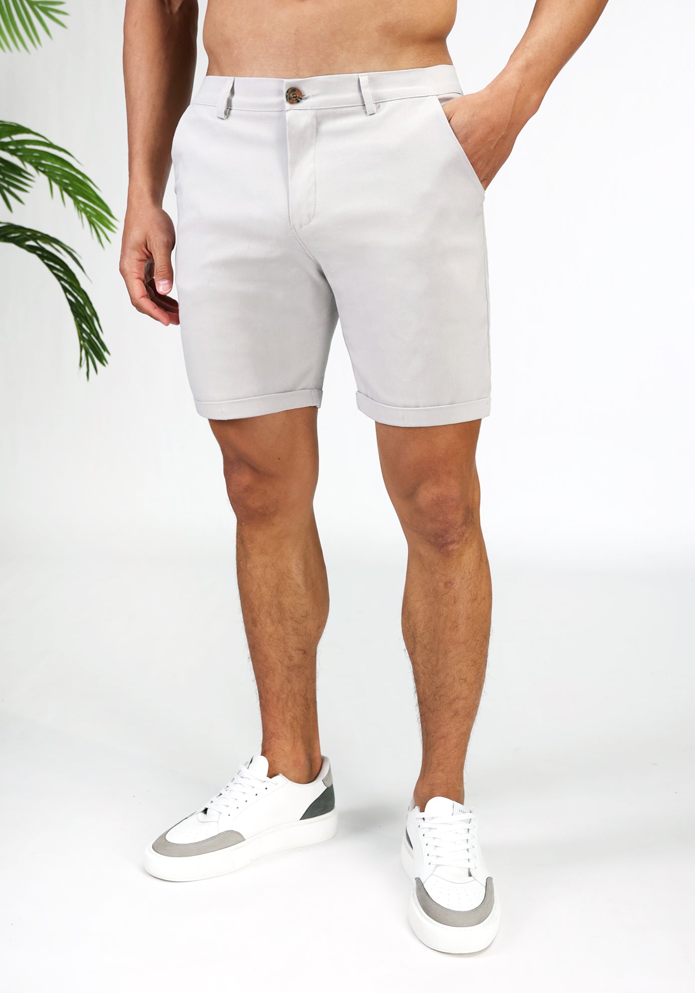 Cotton District CHINO SHORTS  TAUPE