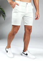 Cotton District CHINO SHORTS  WHITE