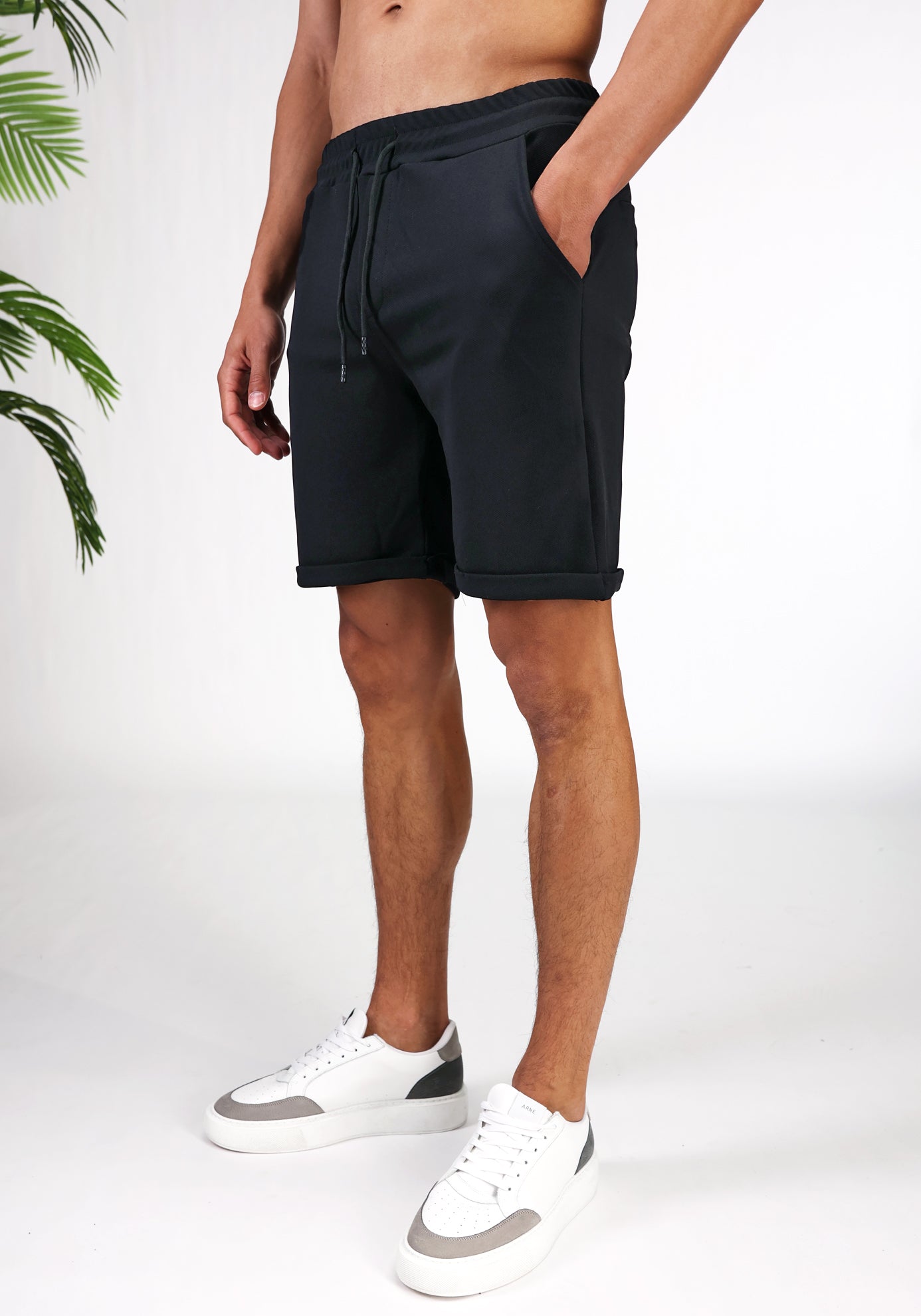 Cotton District COMFY SHORTS Shorts BLACK