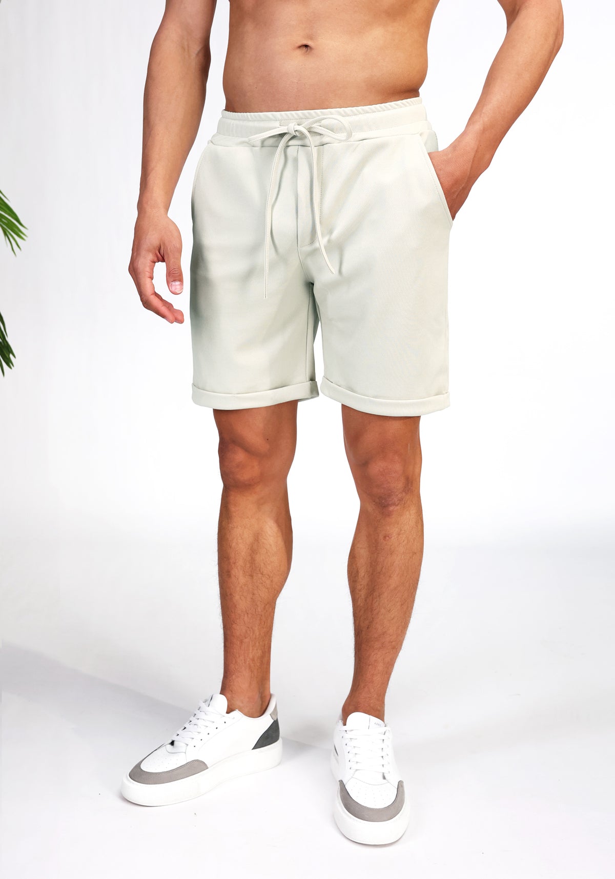 Cotton District COMFY SHORTS Shorts STONE
