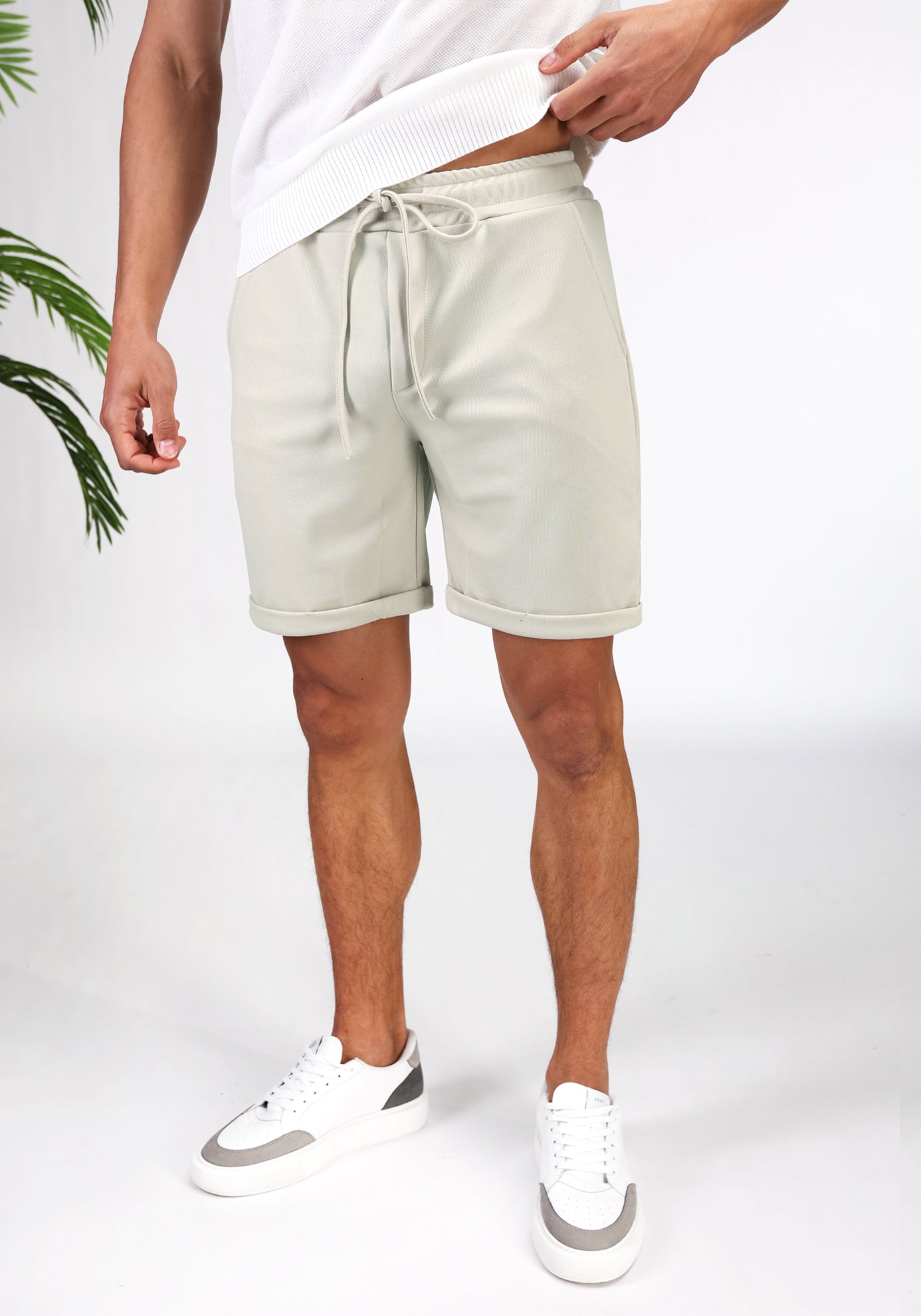 Cotton District COMFY SHORTS Shorts STONE