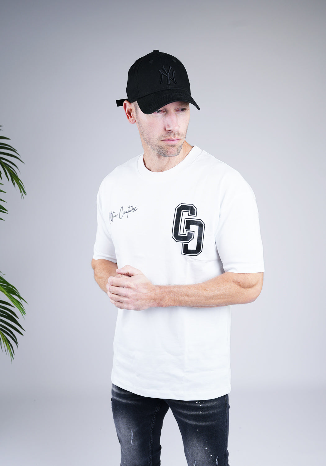 Cotton District COTTON COUTURE T-SHIRT  WHITE