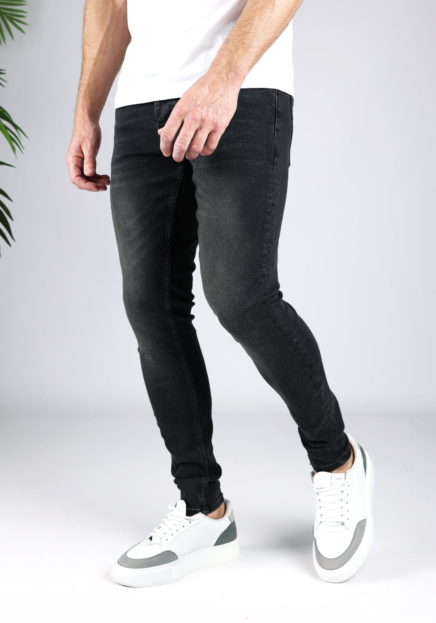 Cotton District COTTON JEANS LONG Jeans BLACK