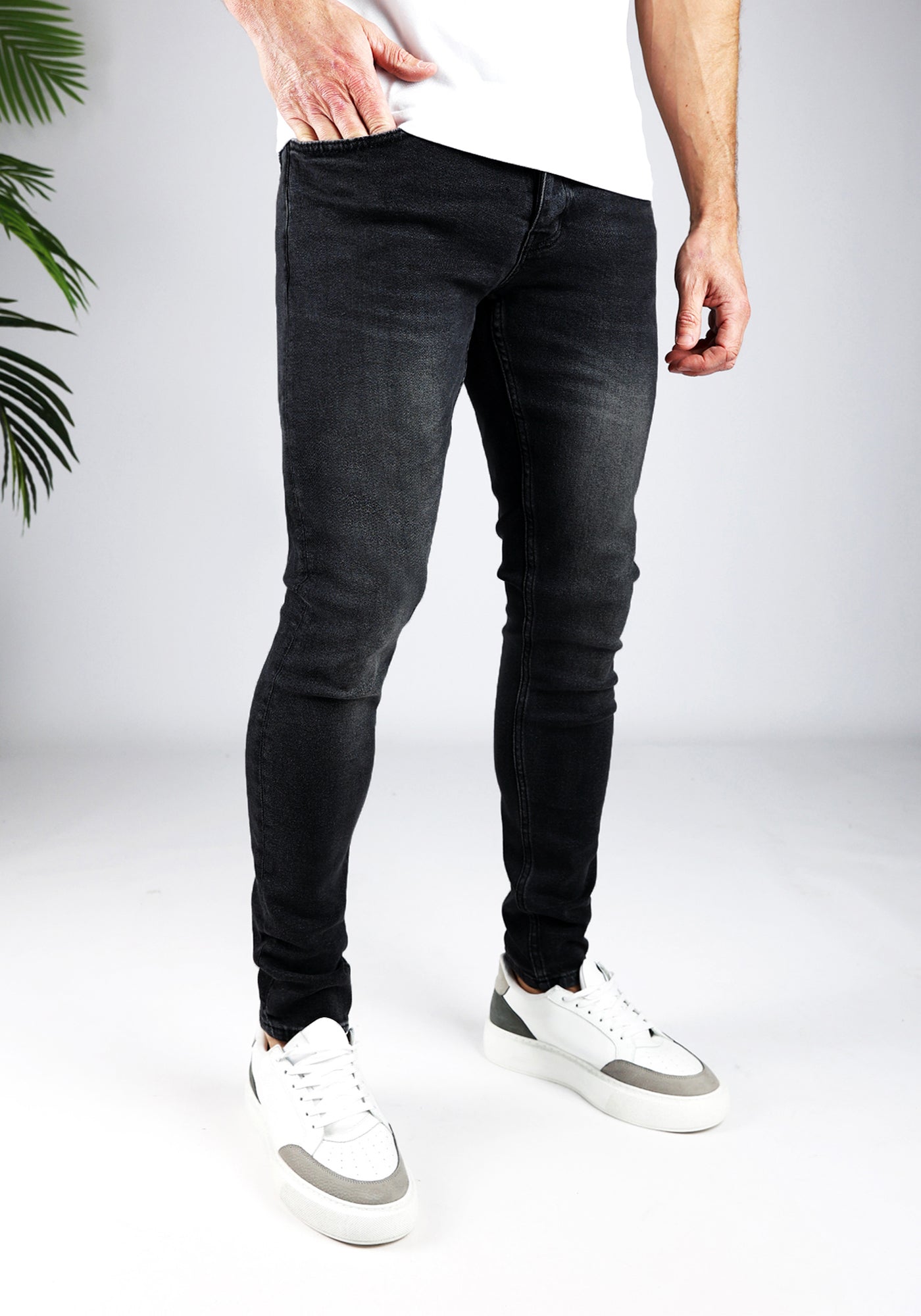 Cotton District COTTON JEANS LONG Jeans BLACK