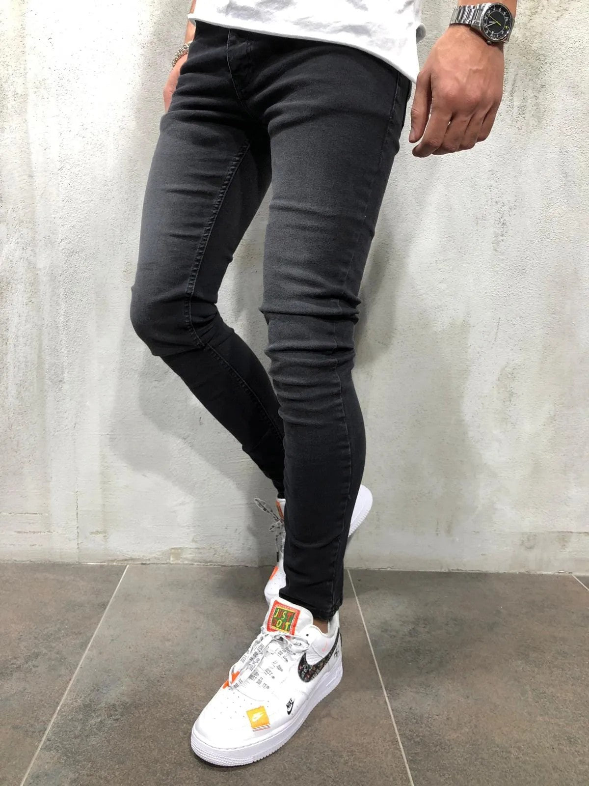 Cotton District COTTON JEANS LONG Jeans BLACK