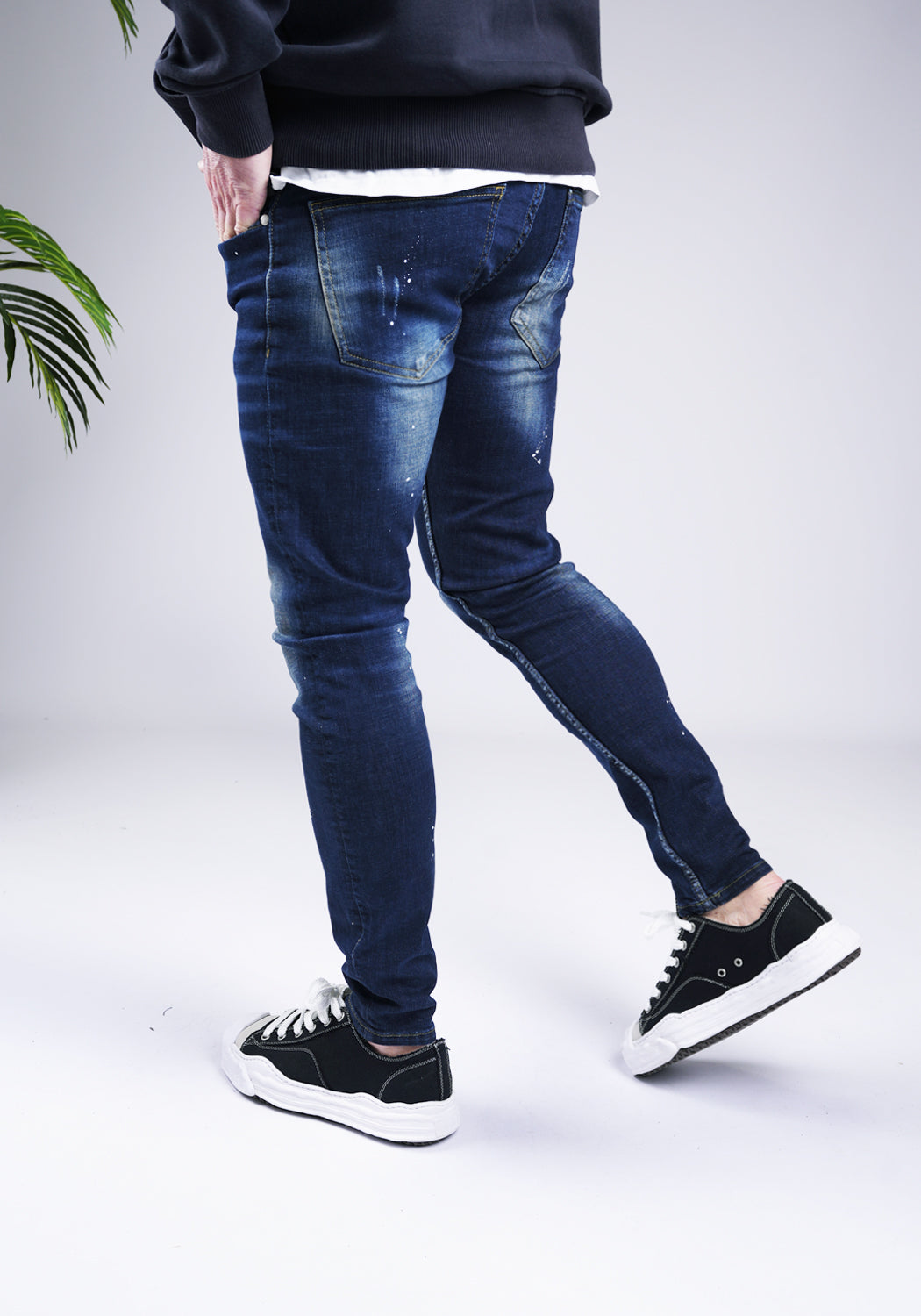 Cotton District COTTON PAINTER JEANS  BLUE
