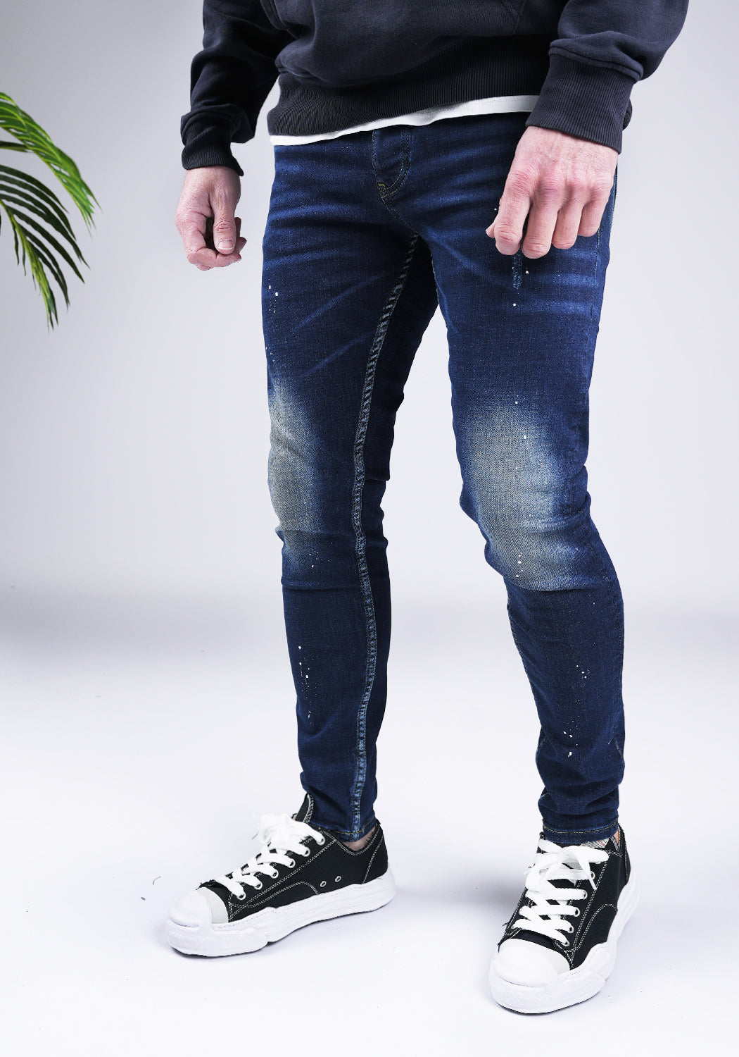 Cotton District COTTON PAINTER JEANS  BLUE