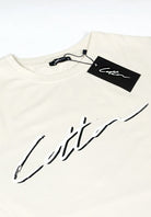 Cotton District COTTON SHADOW SIGNATURE T-SHIRT  SAND
