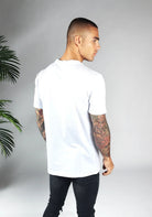 Cotton District COTTON SHADOW SIGNATURE T-SHIRT  WHITE/RED