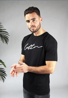 Cotton District COTTON SIGNATURE T-SHIRT  BLACK